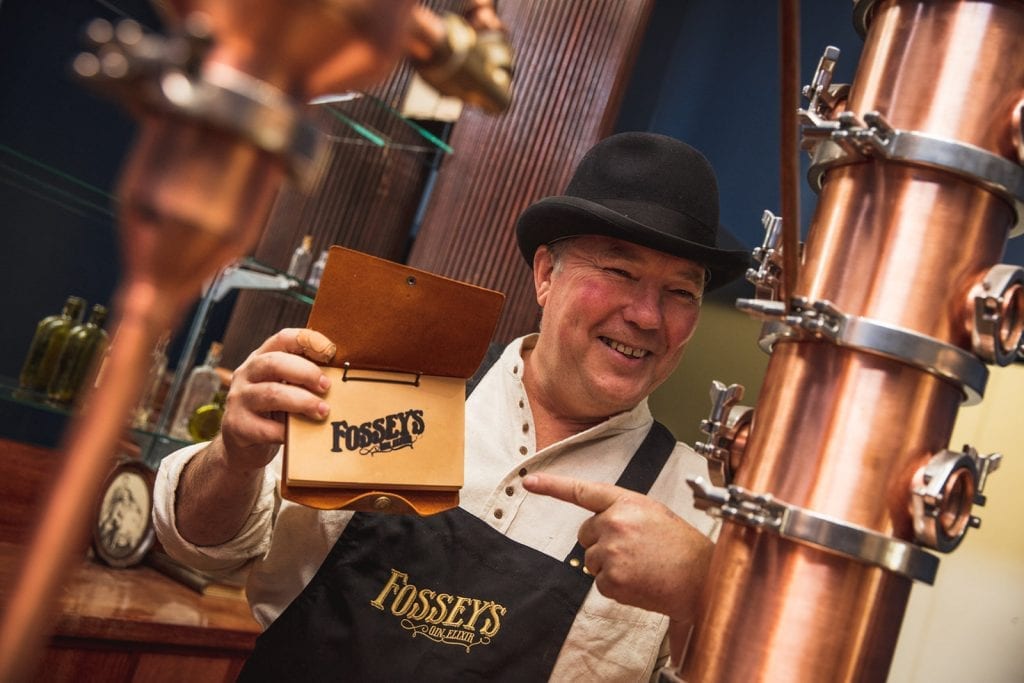 Steve Timmis Head Distiller at Fossey's gin in the Distillery at Mildura
