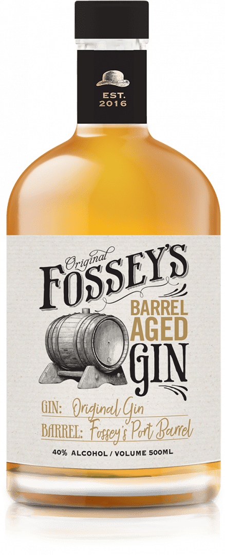 barrel aged gin bottle